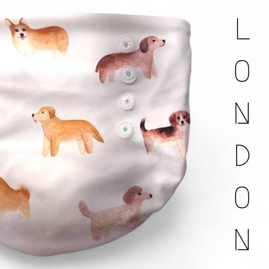 LONDON - Egyméretes csónakos mosható pelenka